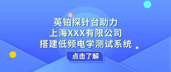 英铂探针台助力上海XXX有限公司搭建低频电学测试系统