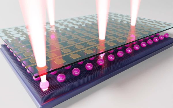 科学家开发可打印的水滴激光显示器
